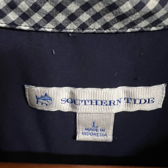 SOUTHERN TIDE Women's Navy Blue Short Sleeve Performance Polo Dress - Picture 3 of 4